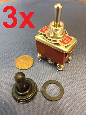 3 Pieces (RED) DPDT momentary switch on/off/on motor reverse Polarity DC Moto