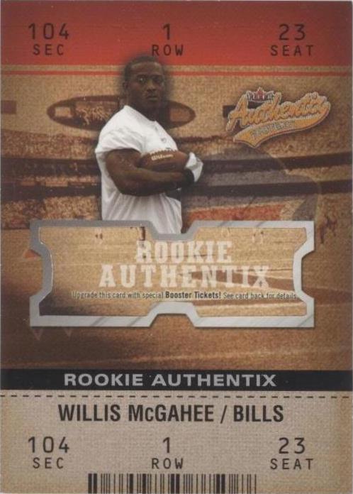 2003 Fleer Authentix Willis McGahee #105 - 1 of 2