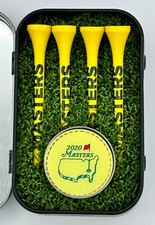 2020 Masters Golf Ball Marker in Gift Tin with 4 Masters Tees