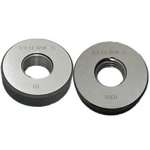 "Anillo de hilo 3/4""-14 NPSM 2A GO NOGO NPSM 3/4" - Imagen 1 de 1