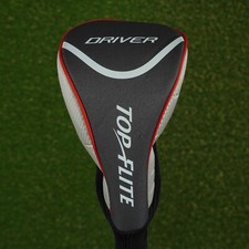 TOP FLITE DRIVER HEADCOVER GRAY / WHITE / RED / BLACK  L K 