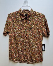 RVCA MICRO GARDEN Men's S/S Woven Shirt - KSD0 - Medium - NWT