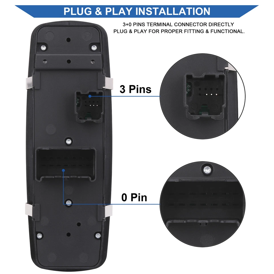 Window Switch for 2012-2017 Dodge Grand Caravan Chrysler Town & Country Ram C/V Foto 3 de 4