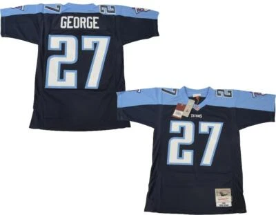 1999 Eddie George #27 Tennessee Titans Mens Sizes Mitchell & Ness Jersey $160