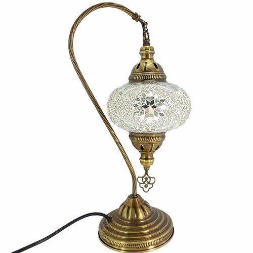 Moroccan Turkish Mosaic Lamp Colourful Glass Handmade Table Desk Light FREE BULB - Picture 365 of 436