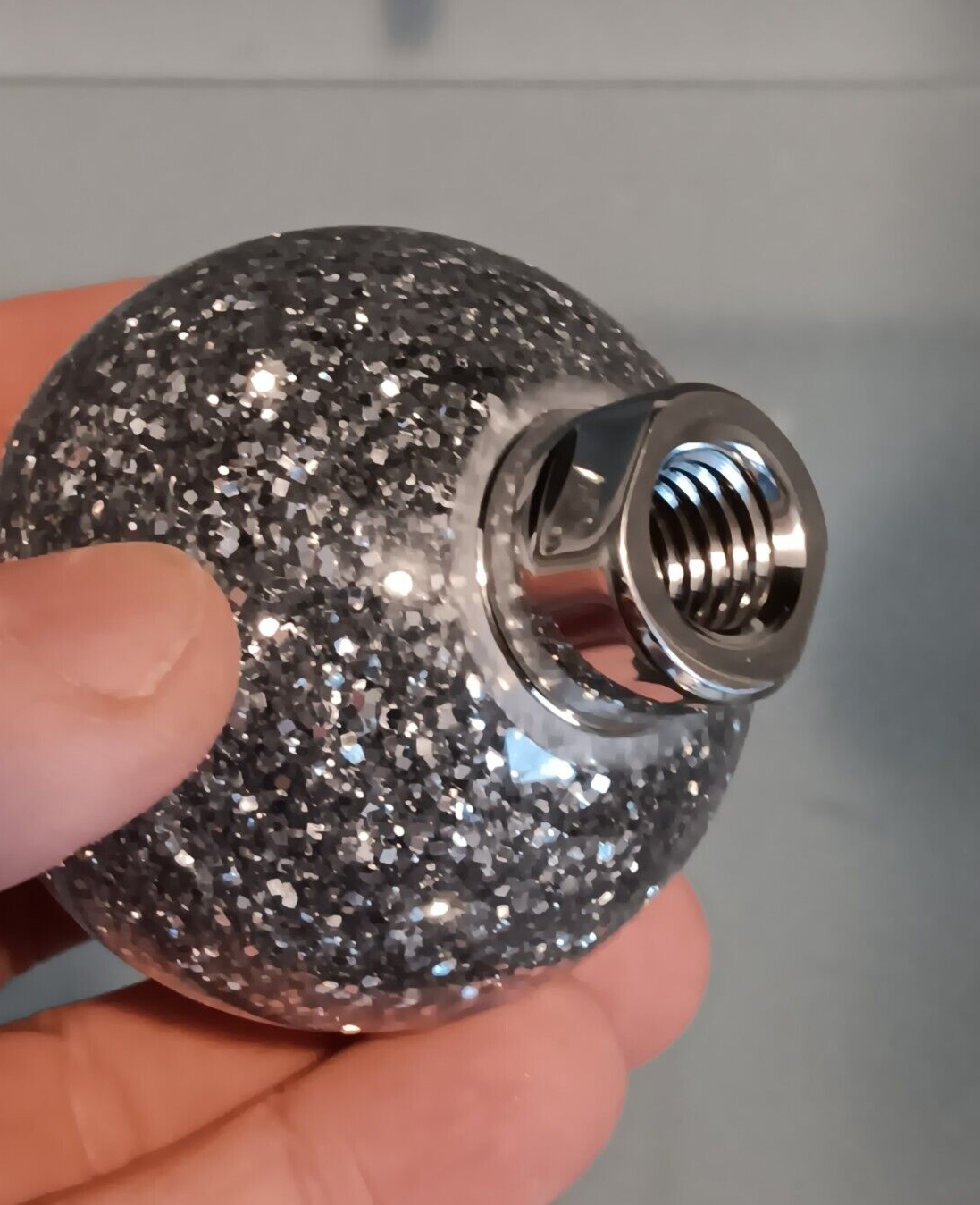 Peterbilt ball shift knob vintage style with chrome stainless steel