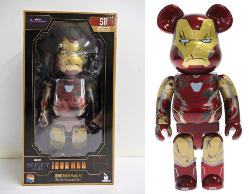 Medicom Iron Man Mark 85 Battle Damaged Ver. 400% Bearbrick Medicom Iron Man Mark 85 Battle Damaged Ver. 400% Bearbrick
