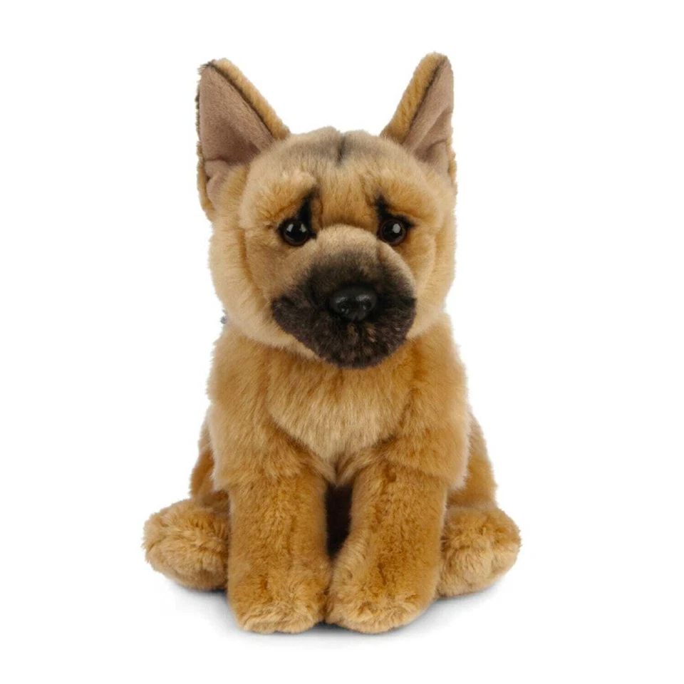 Dt. Schäferhund sitzend HUND Plüschtier Stofftier Kuscheltier H22cm LivingNature