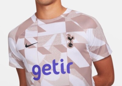 Nike Tottenham Hotspur Pre Match Jersey White DZ1345-101 Mens Size