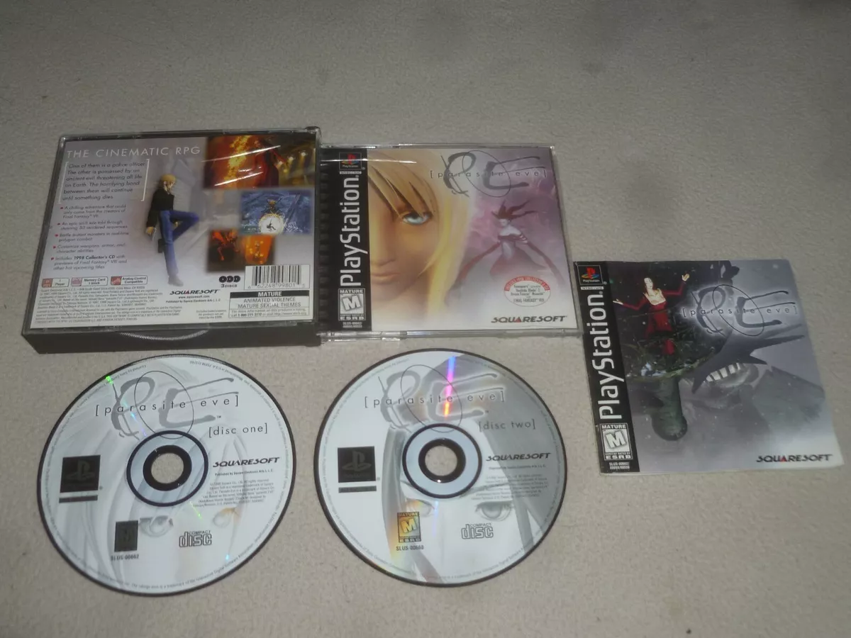 Parasite Eve (Sony PlayStation 1, 1998) PS1 Discs And Case No Bonus  Disc/Manual