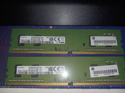 PC RAM DDR4 Samsung 2 x 4 Go - Photo 1/1