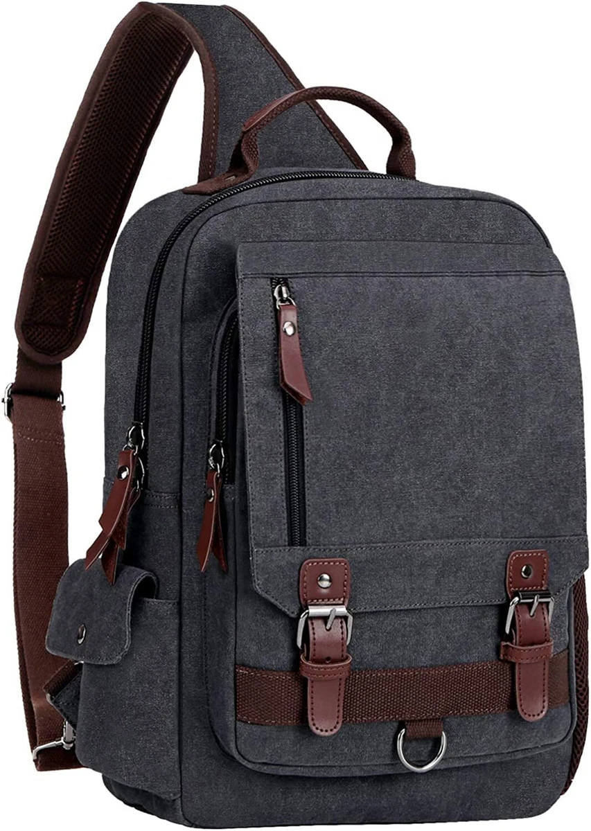 Men Sling Bag Backpack Laptop Shoulder Bag Cross Body Messenger