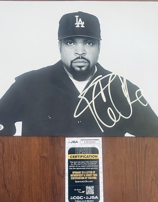 ICE CUBE N.W.A Rapper Signed Autographed 11 x 14 Photo - JSA COA
