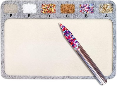 hobbyworker The Bead Mat with Scoop and Gray Mat+Bead Scoop(Steel) 