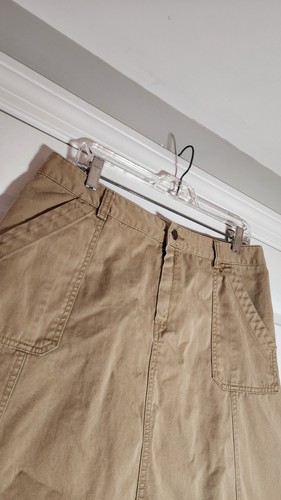 Gonna Eddie Bauer marrone cotone con tasche davanti taglia 12 - Foto 2 di 5