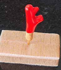 bouchon en corail rougepour tabatière snuff bottle