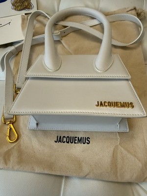 JACQUEMUS ホワイト ハンドバッグ Jacquemus Le Chiquito Moyen Top-Handle Bag White Medium Size | eBay