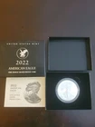 2022 W US Mint American Eagle One Ounce Silver Proof Coin w/Box & COA West Point