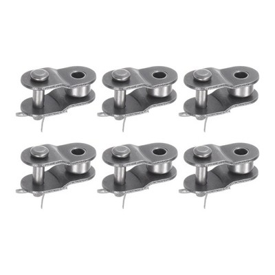 6 Pcs 05B Chain Offset Half Link Roller, 5/16'' Pitch Carbon Steel Split Links