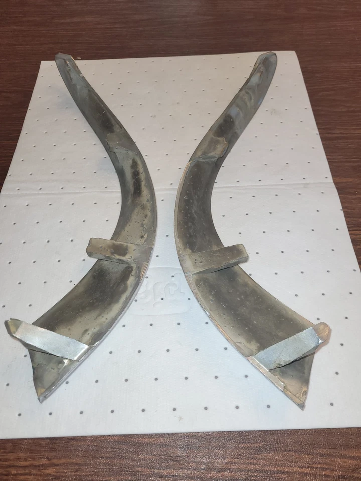 1954 1955 Buick Upper Grill Bar Extensions, Left And Right Pair - Image 2 of 4