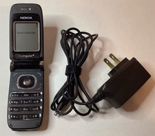 NOKIA CINGULAR 6061 RH-74 BLACK FLIP PHONE