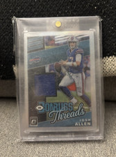Panini 2019 Donruss Optic Threads Josh Allen Memorabilia #DT1 Bills Football