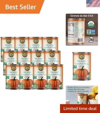 -Friendly Organic Pumpkin Puree, 15oz Cans - 12-Pack for Healthy Recipes
