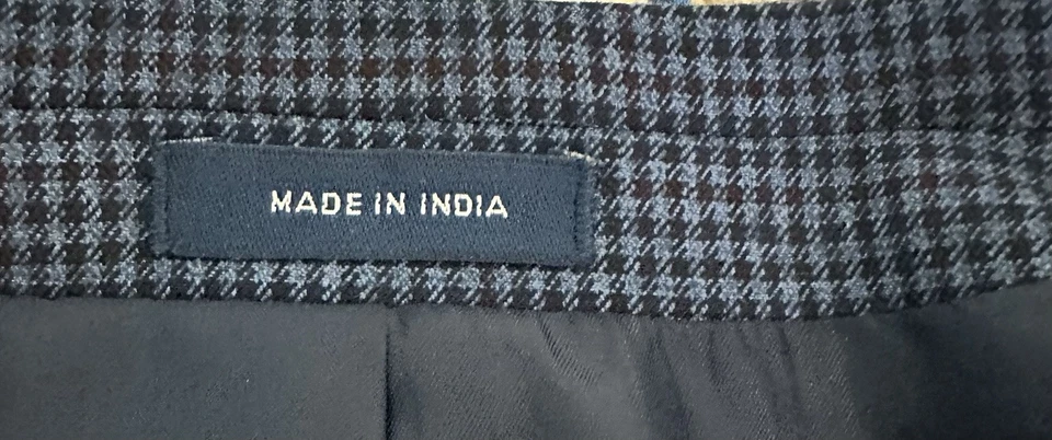 Stafford Men's Sports Coat Blazer Blue Herringbone 50R Two Button NWOT - Image 3 of 4