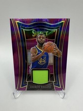 2020-21 Panini Select - Selective Swatches Andrew Wiggins #SS-AWG Purple...
