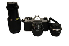 Photography Bundle Camera Lenses x 3 Pentax Miranda Vivitar Vintage