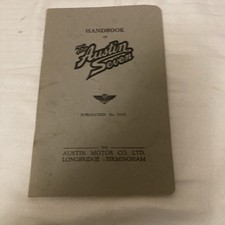 The Handbook Of The Austin Seven - 715D - 1931