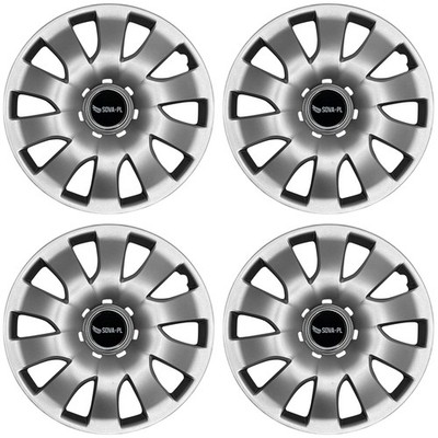 Radkappen 16'' Satz 4 Stk. silber + Nabenkappen SOVA-PL - K425