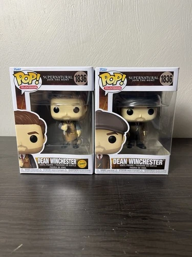 Funko Pop! Supernatural Dean Winchester #1836 CHASE & Common Set MINT