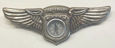 Vintage 1952 Spaceman’s Space Pilot Wings Compass 3” All Metal