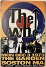 TIN SIGN 8x12 The Who Rock Band Group Roger Daultry Pete Townsend Concert DD7