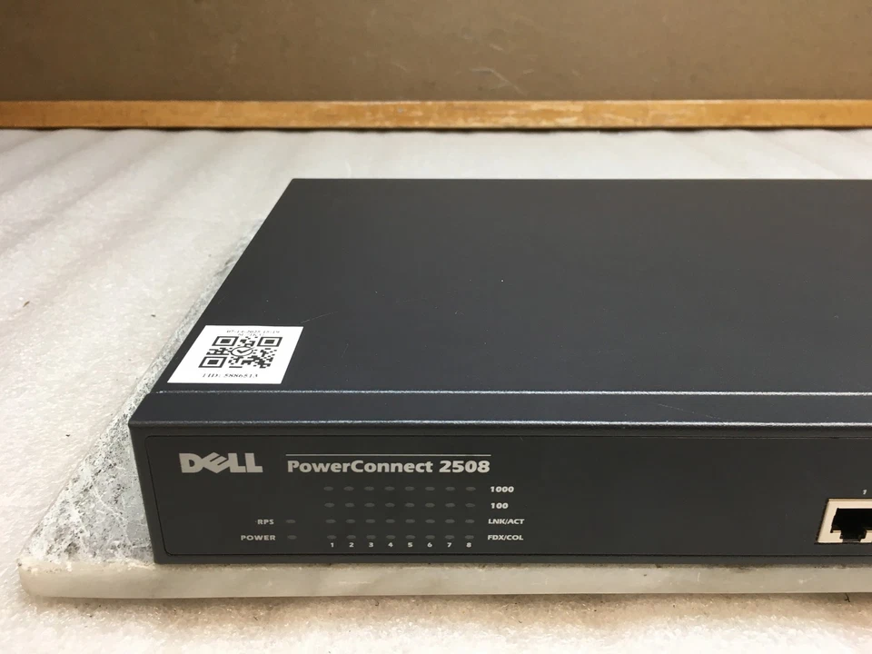 Dell PowerConnect 2508 8-Port 10/100/1000Mbps Gigabit Network Switch - Image 2 of 4