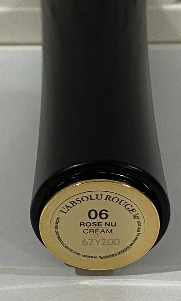 LANCOME L'ABBSOLU ROUGE Lipstick, #06 ROSE NU CREAM 3.4g - BNWOB - image 4 of 4