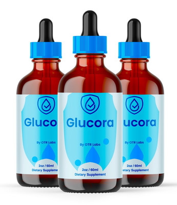 Glucora Liquid Drops for Blood, Glucora Daily Drops (3 pack) Dietary Supplement