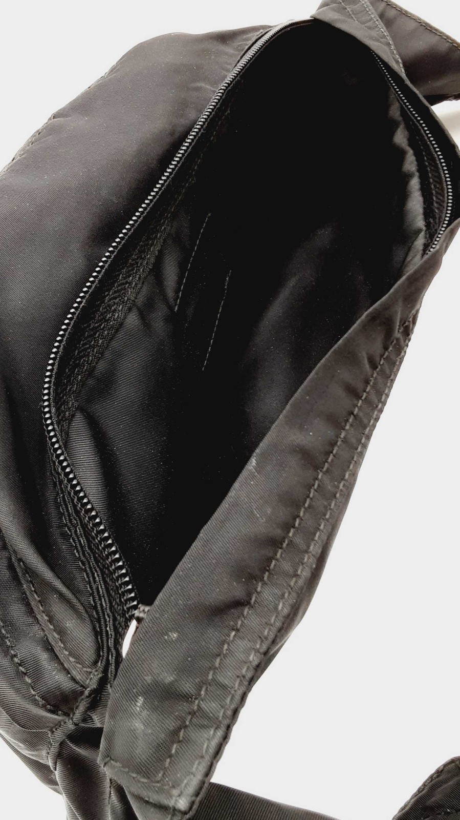 Prada Montagna Belt Bag In Black Tessuto Nylon Fw1225pxzdy thumbnail 10