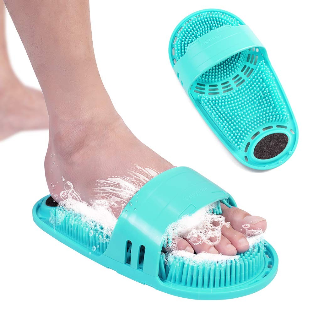 Silicone Shower Foot Scrubber Personal Foot Massage and Cleaning, Non-Slip Fo...