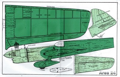 1/2 A profile ''Ares '' U-Control plans