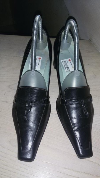 Women Billi Bi Heels Black Leather 37.5