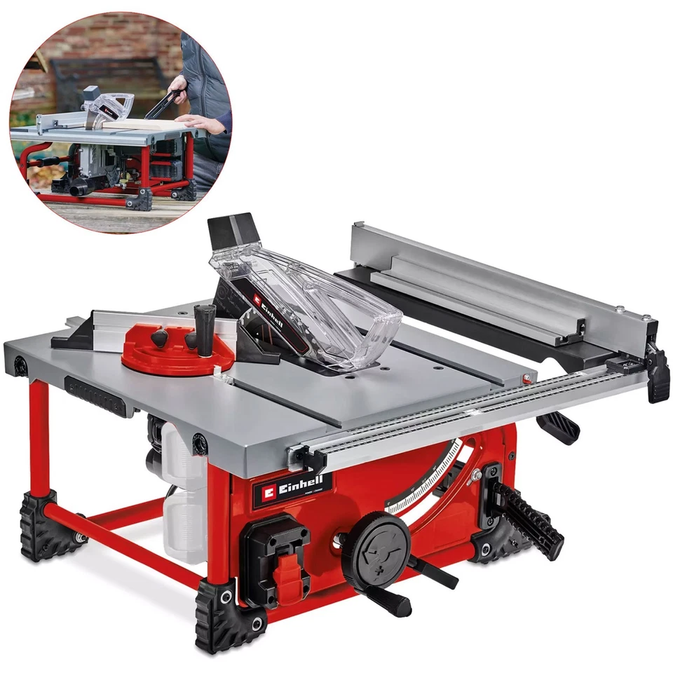Einhell Cordless Table Saw 210mm Twin 18v 36v TE-TS 36/210 Li PXC - 2 x 4.0ah - Image 2 of 4