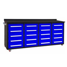 7FT Blue Pro Duty Steel Workbench Workstation...
