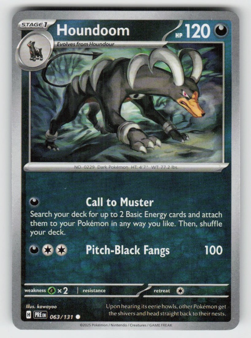 Houndoom 063/131 Common SV: Prismatic Evolutions Near Mint