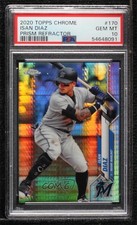 2020 Topps Chrome Prism Refractor Isan Diaz #170 PSA 10 GEM MT 8d2