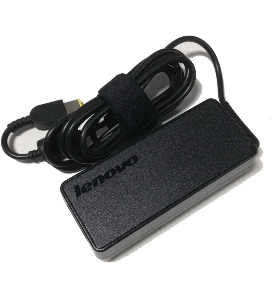 OEM Genuine LENOVO ThinkPad Laptop Charger AC Adapter 65W Slim Yellow Tip Black - image 4 of 4