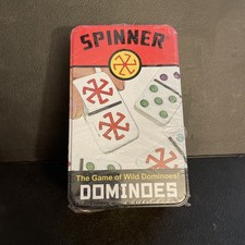 Spinner Colored Dot Dominoes Set w/ 66 Tiles Wild Game All Ages NEW SEALED