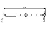 Bosch Bremsschlauch HA 1987481058