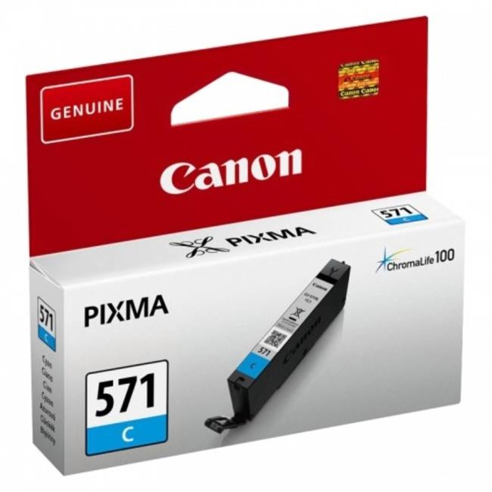 Original Canon CLI-571C Cyan Ink Cartridge (0386C001)